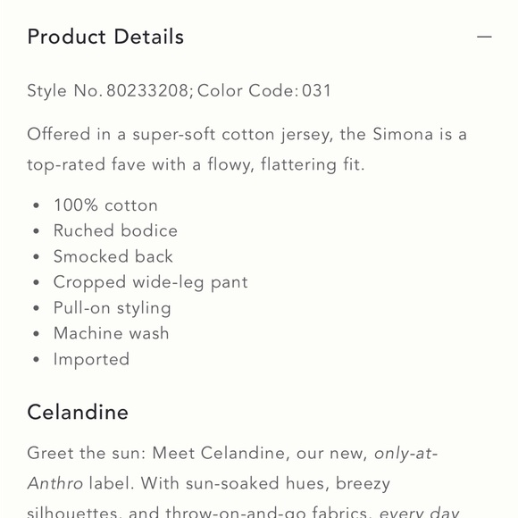 The Simona Scoop-Neck Jumpsuit by Celandine Anthropologie - Picture 3 of 3